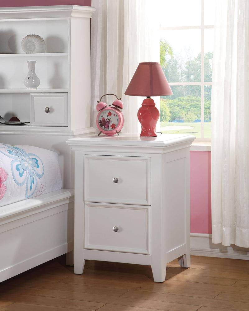 Lacey White Nightstand (2 DRAWERS) image