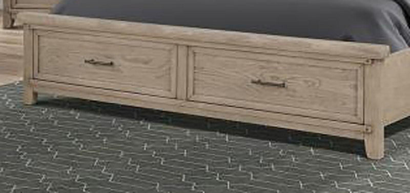 New Classic Furniture Fairfax King Storage Bed in Driftwood