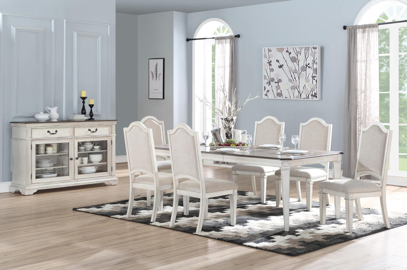 New Classic Furniture Anastasia Rectangular Dining Table in Antique Bisque