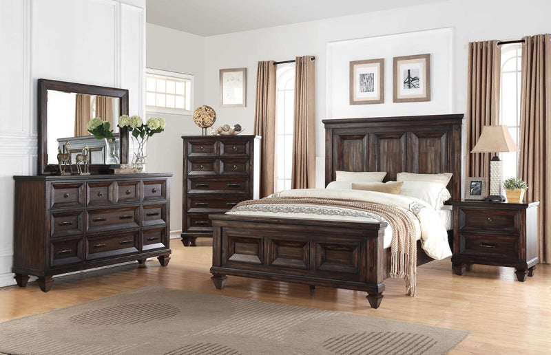 Sevilla Cal King Bed in Walnut