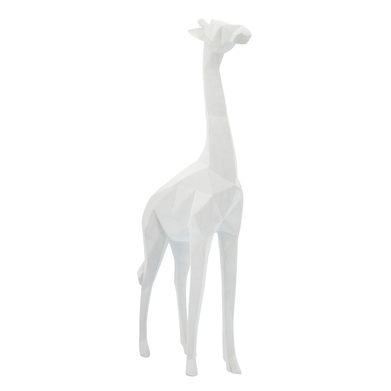 Resin 12"h Giraffe, White image